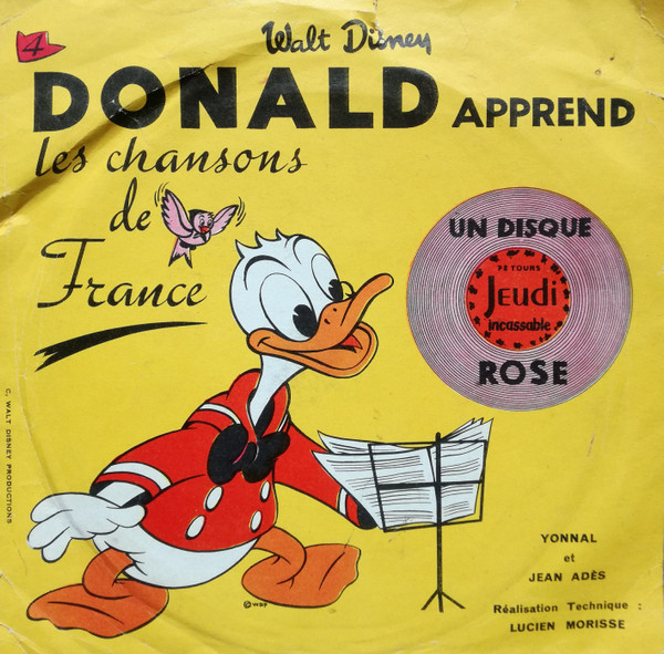 télécharger l'album Yonnal Et Jean Adès - Donald Apprend Les Chansons De France