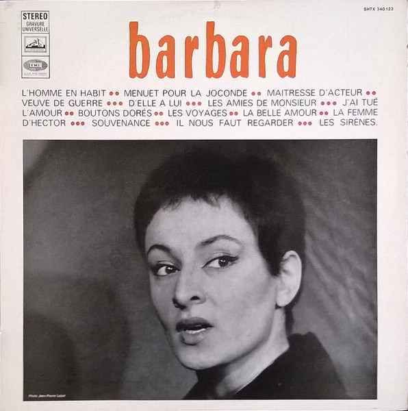 Barbara L Homme En Habit 1994 CD Discogs