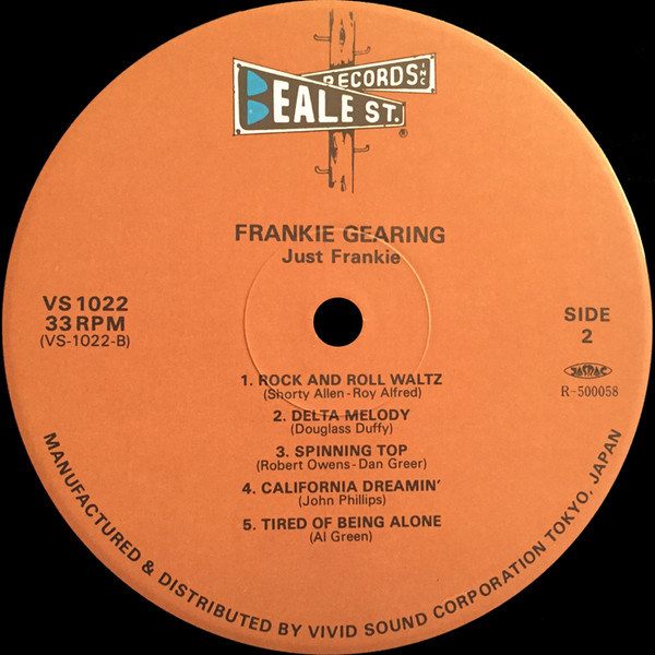 Frankie Gearing – Just Frankie (1980, Vinyl) - Discogs