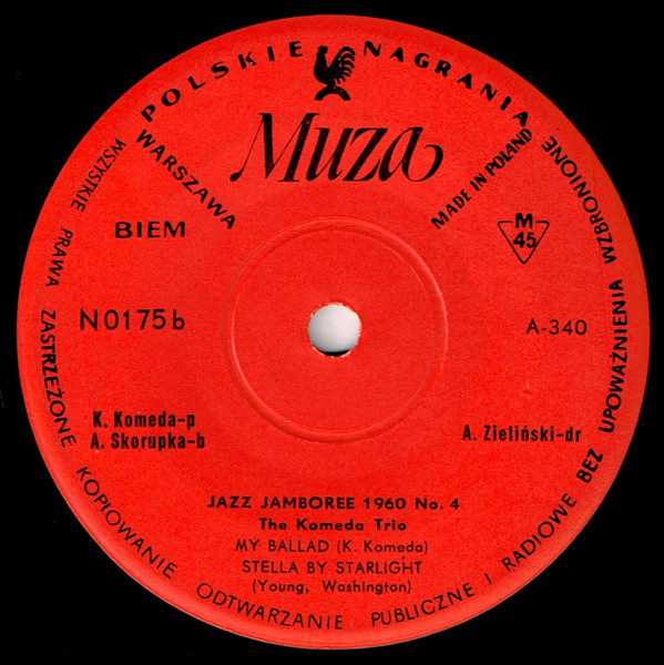 lataa albumi The Komeda Trio - Jazz Jamboree 1960 Nr 4