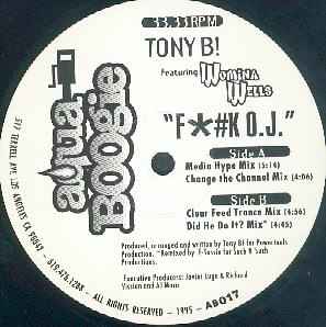 Tony B! - F*#k O.J. album cover