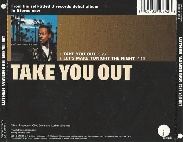 ladda ner album Luther Vandross - Take You Out