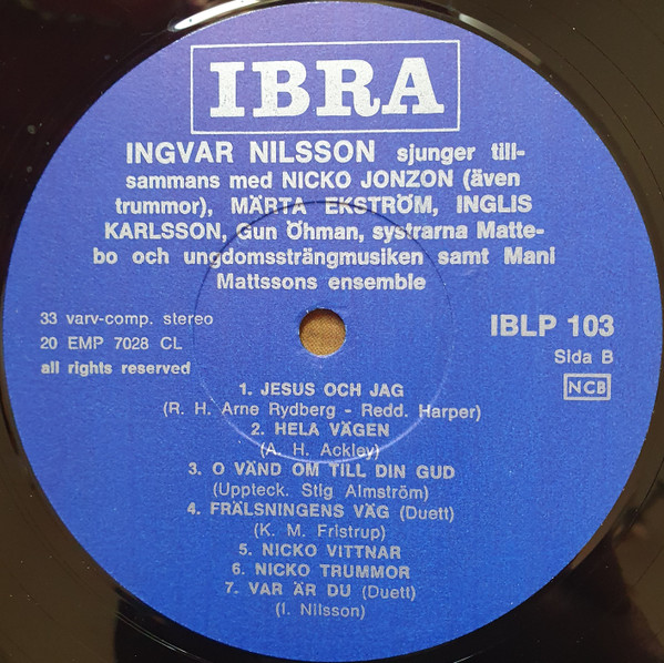 ladda ner album Ingvar Nilsson, Nicko Jonzon, IngLis Carlsson, Märta Ekström - Det Sker Igen
