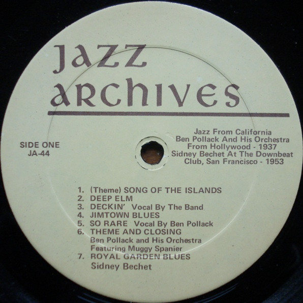 Album herunterladen Sidney Bechet Muggsy Spanier - Jazz From California