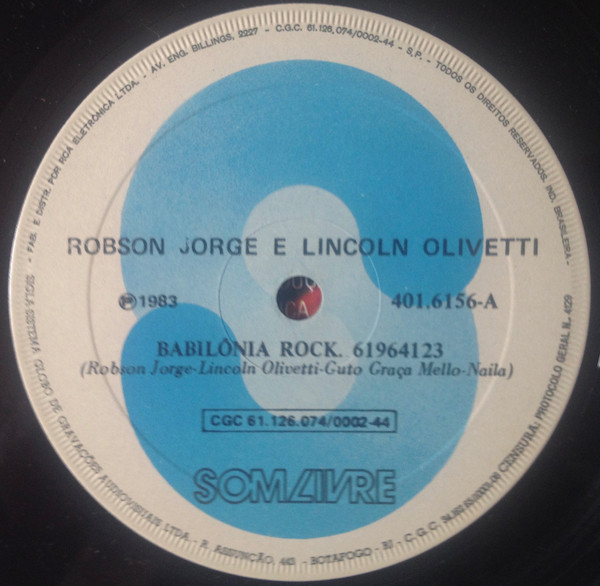 télécharger l'album Robson Jorge E Lincoln Olivetti - Babilônia Rock