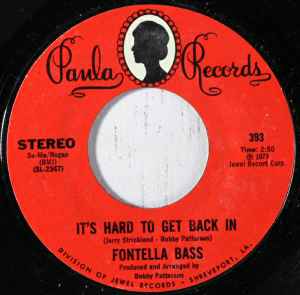 Fontella Bass - It's Hard To Get Back In / Talking About Freedom album cover