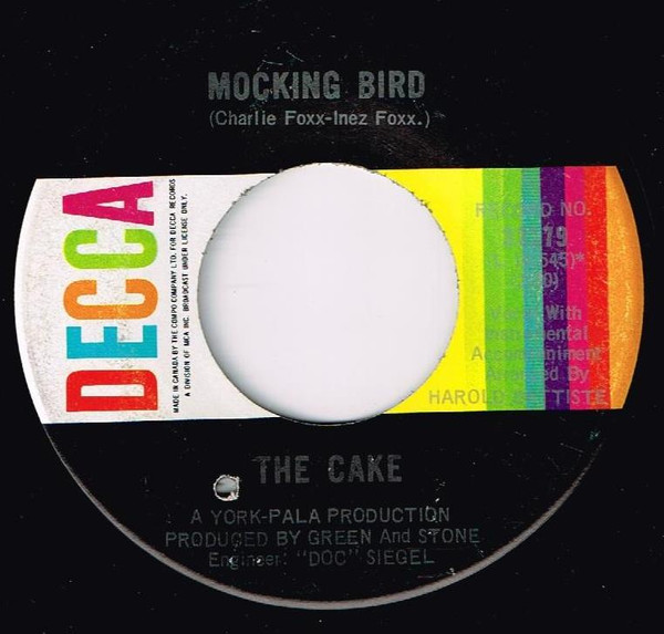 The Cake – Baby That's Me (1967, Pinckneyville Decca Pressing 