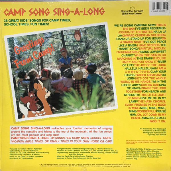 descargar álbum The Maranatha! Kids - Camp Song Sing A Long