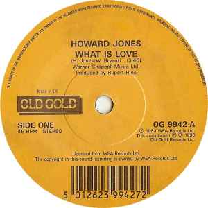 Howard Jones - What Is Love / New Song album cover