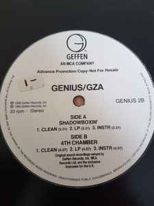 Genius / GZA – Shadowboxin' / 4th Chamber (1996, Vinyl) - Discogs