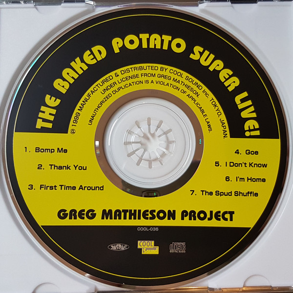 last ned album Greg Mathieson Project - The Baked Potato Super Live
