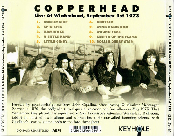 télécharger l'album Copperhead - Live At Winterland September 1st 1973