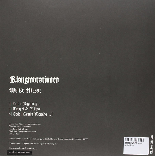 ladda ner album Klangmutationen - Weiße Messe