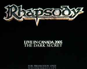 Rhapsody - Live In Canada 2005 - The Dark Secret album cover