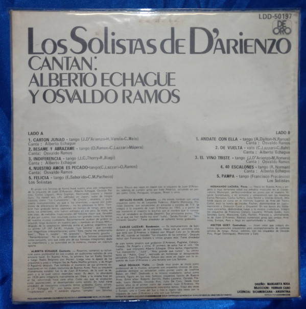 descargar álbum Los Solistas De D'Arienzo - Homenaje A Juan DArienzo