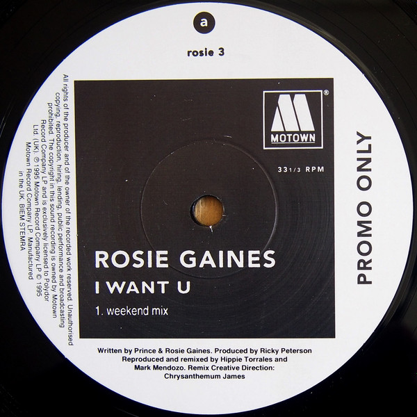 I Want U (Bump & Flex Vocal) - Rosie Gaines