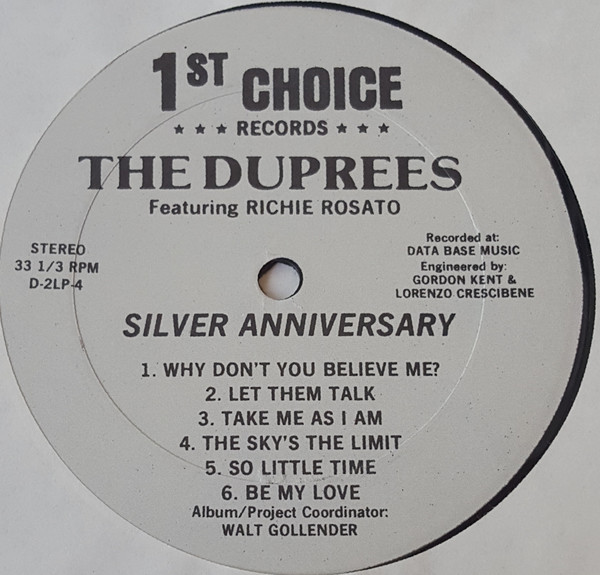 baixar álbum The Duprees - Silver Anniversary