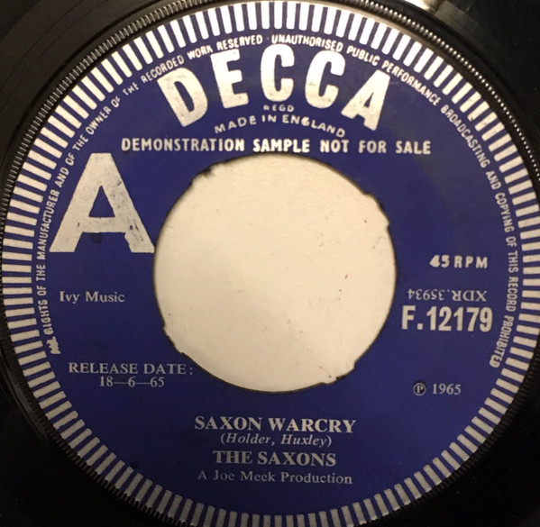 The Saxons – Saxon Warcry / Click-Ete-Clack (1965, Vinyl) - Discogs