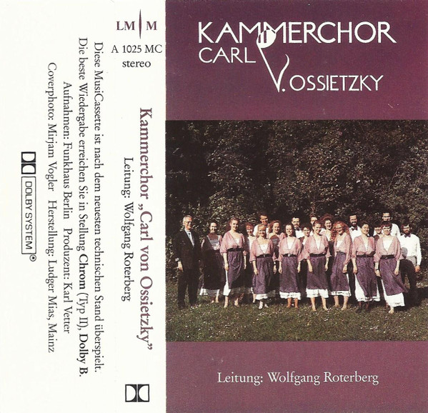baixar álbum Kammerchor Carl Von Ossietzky Leitung Wolfgang Roterberg - Kammerchor Carl Von Ossietzky