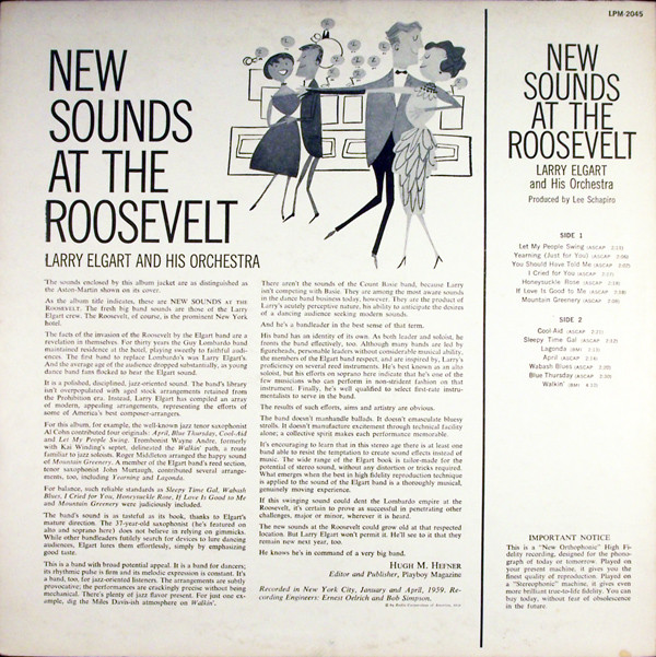Album herunterladen Larry Elgart And His Orchestra - New Sounds At The Roosevelt