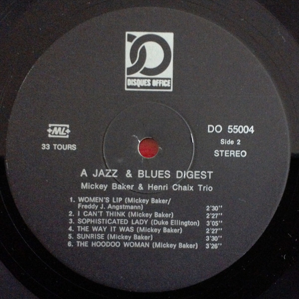 descargar álbum Mickey Baker & Henri Chaix Trio - A Jazz Blues Digest