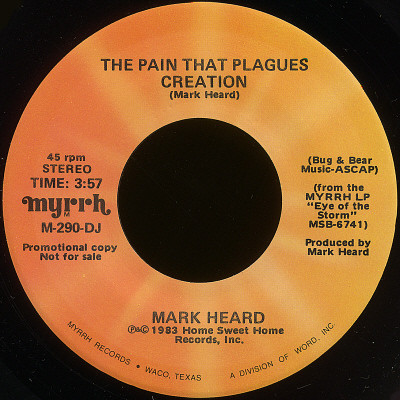 descargar álbum Mark Heard - The Pain That Plagues Creation