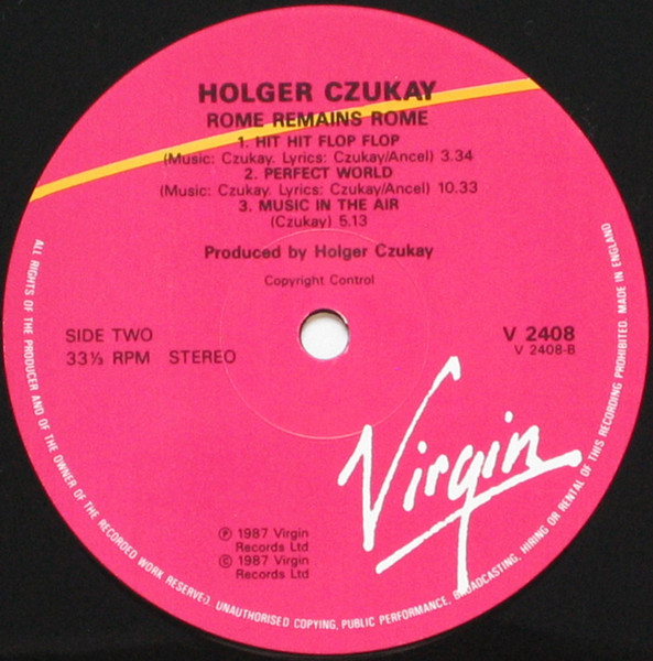 Holger Czukay - Rome Remains Rome | Releases | Discogs
