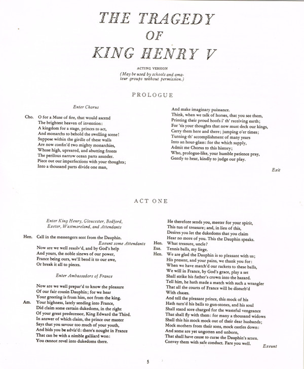 ladda ner album Shakespeare - The Tragedy Of King Henry V