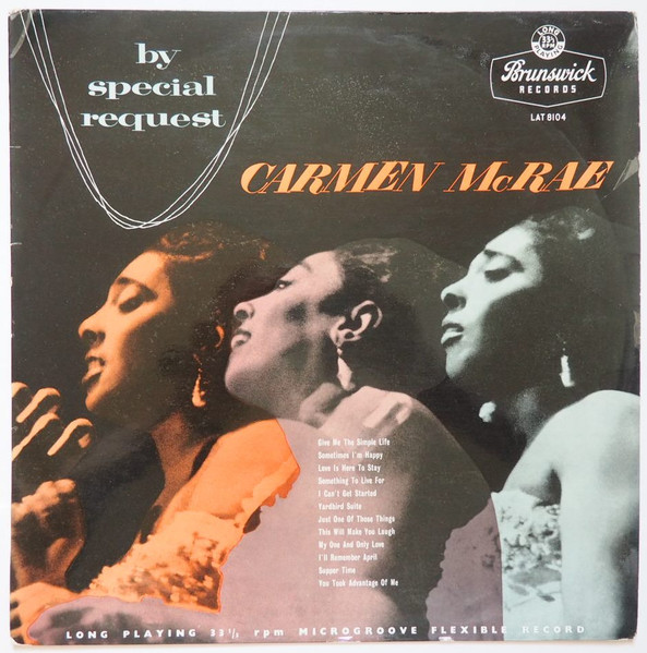 Carmen McRae With Mat Matthews Quintet – By Special Request (1956