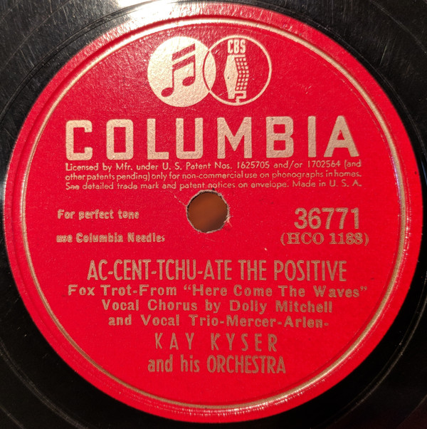 Album herunterladen Kay Kyser And His Orchestra - Like Someone In Love Ac cent tchu ate The Positive
