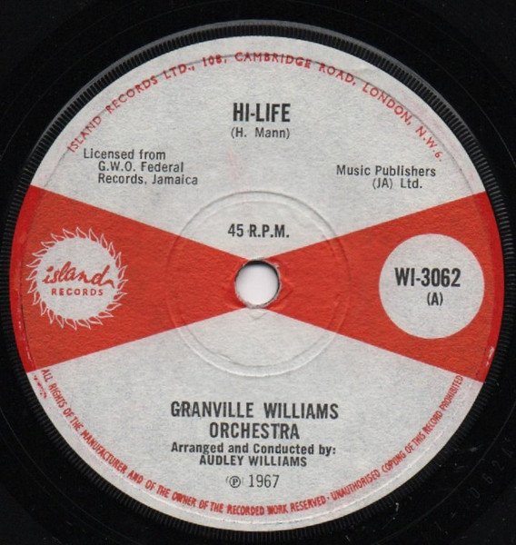 Granville Williams Orchestra – Hi-Life / More (1966, Push Out 4