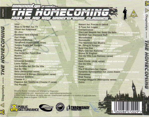 baixar álbum Blufoot - Diagnostyx Presents The Homecoming 100 UK Hip Hop Underground Classics
