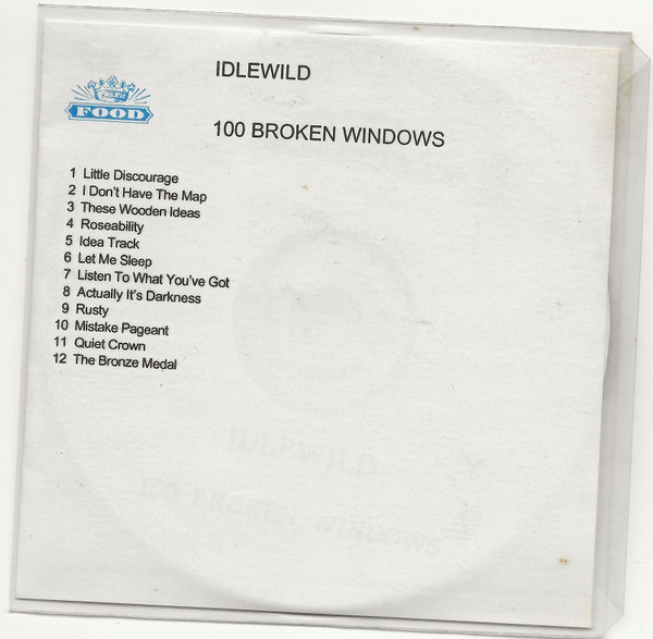 Idlewild – 100 Broken Windows (2000, CDr) - Discogs