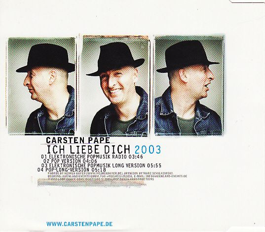 télécharger l'album Carsten Pape - Ich Liebe Dich 2003