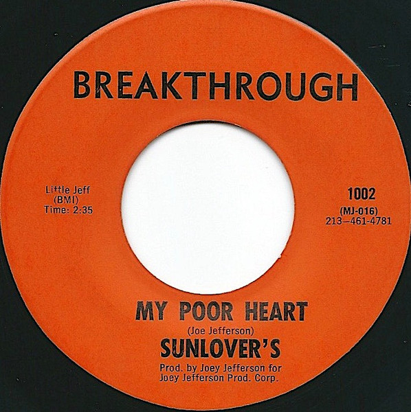 Sunlover's – My Poor Heart (1967, Vinyl) - Discogs