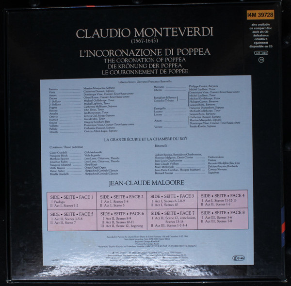 last ned album Claudio Monteverdi JeanClaude Malgoire - LIncoronazione Di Poppea