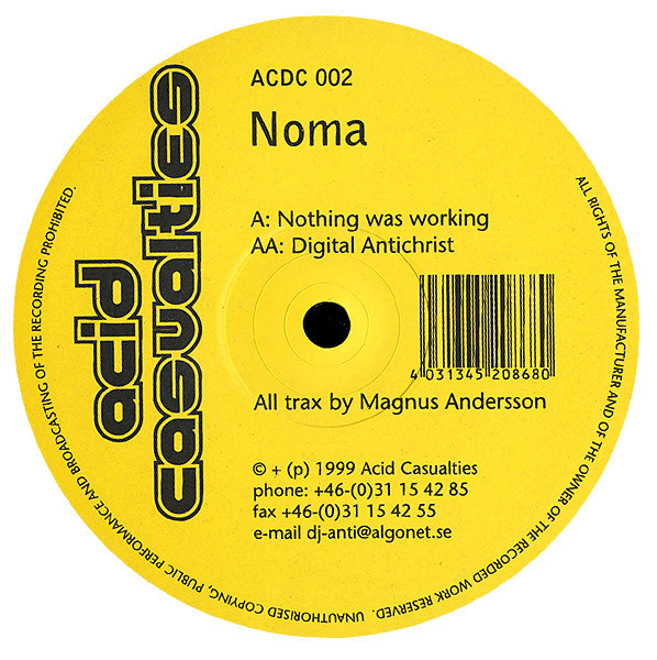 Album herunterladen Noma - Nothing Was Working Digital Antichrist
