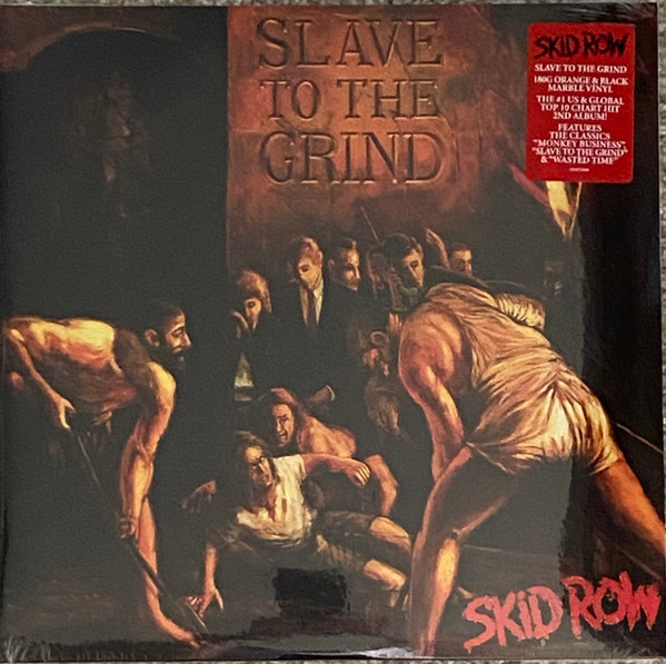 Skid Row Slave To The Grind 2023 Orange Black Marbled