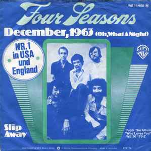 The Four Seasons - December, 1963 (Oh, What A Night) album cover