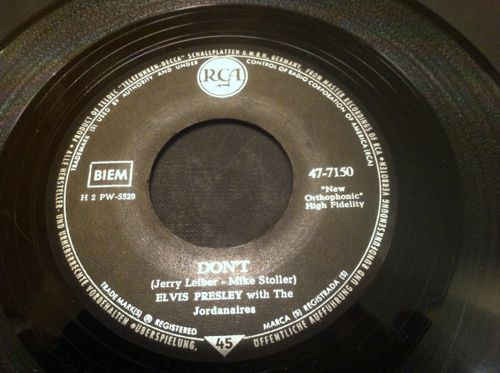 Elvis Presley – Don't / I Beg Of You (1961, Vinyl) - Discogs