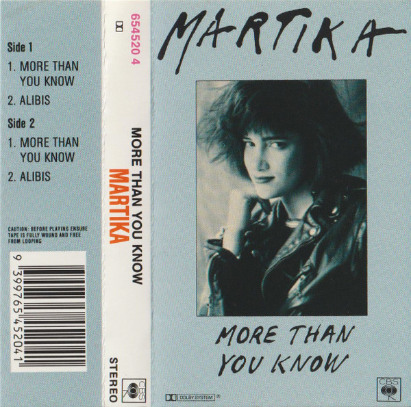 Martika More Than You Know 1988 Cassette Discogs 