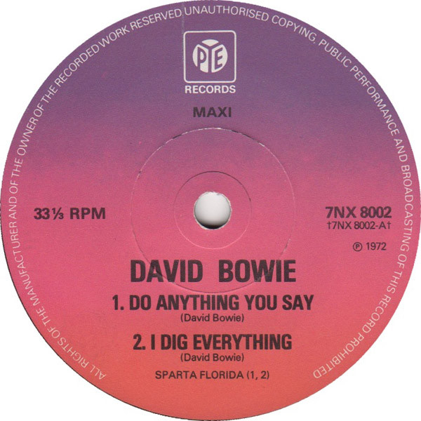 David Bowie – Do Anything You Say (Vinyl) - Discogs