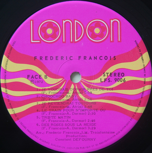 Frederic François - Frederic François | London Records (LFS-9006) - 4