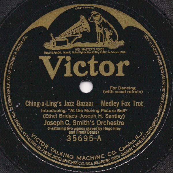 last ned album Joseph C Smith's Orchestra - Ching A Lings Jazz BazaarMedley IreneMedley