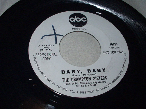 The Crampton Sisters – Hey Boy / Baby, Baby (1966, Vinyl) - Discogs