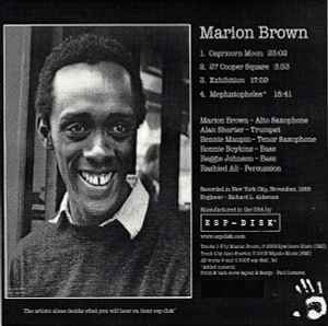 Marion Brown - Marion Brown アルバムカバー
