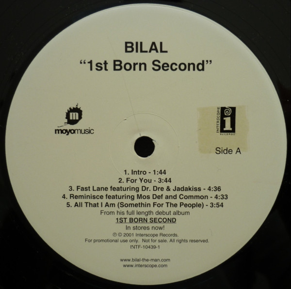 Bilal – 1st Born Second (2001, Vinyl) - Discogs