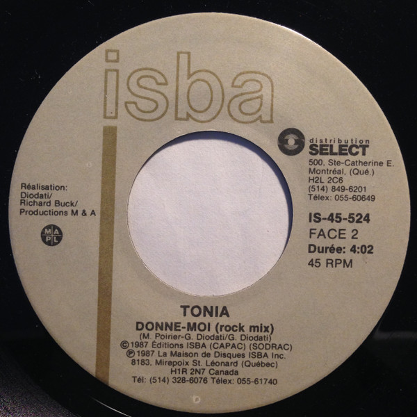 lataa albumi Tonia - Donne Moi