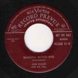Jesse Rogers And His '49ers - Beautiful Brown Eyes / Tellin' My Baby Bye Bye album cover