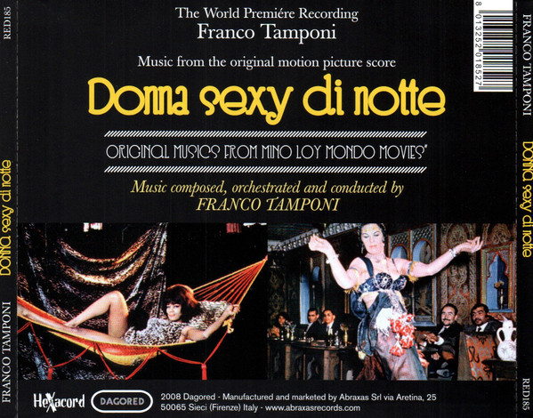 télécharger l'album Franco Tamponi - Donna Sexy Di Notte Original Musics From Mino Loy Mondo Movies